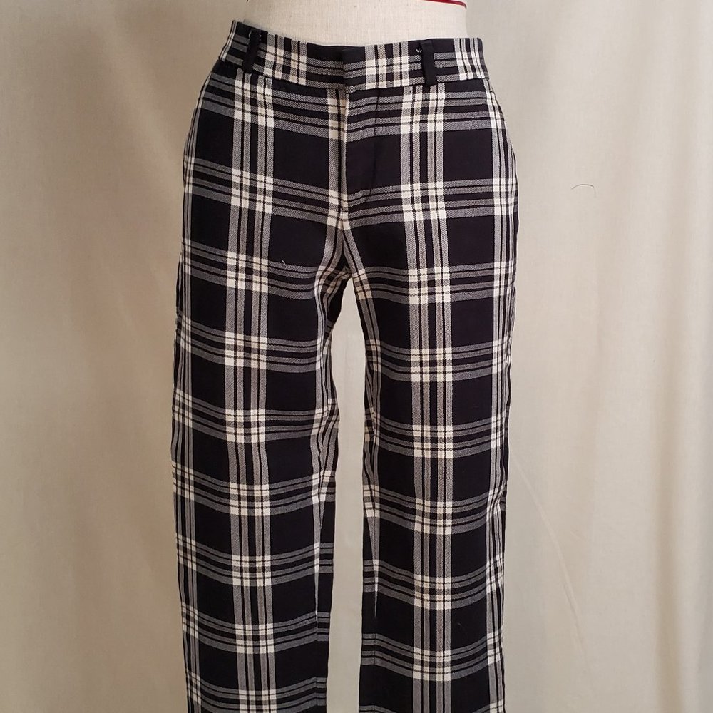 Banana Republic Avery Slim Plaid Pants